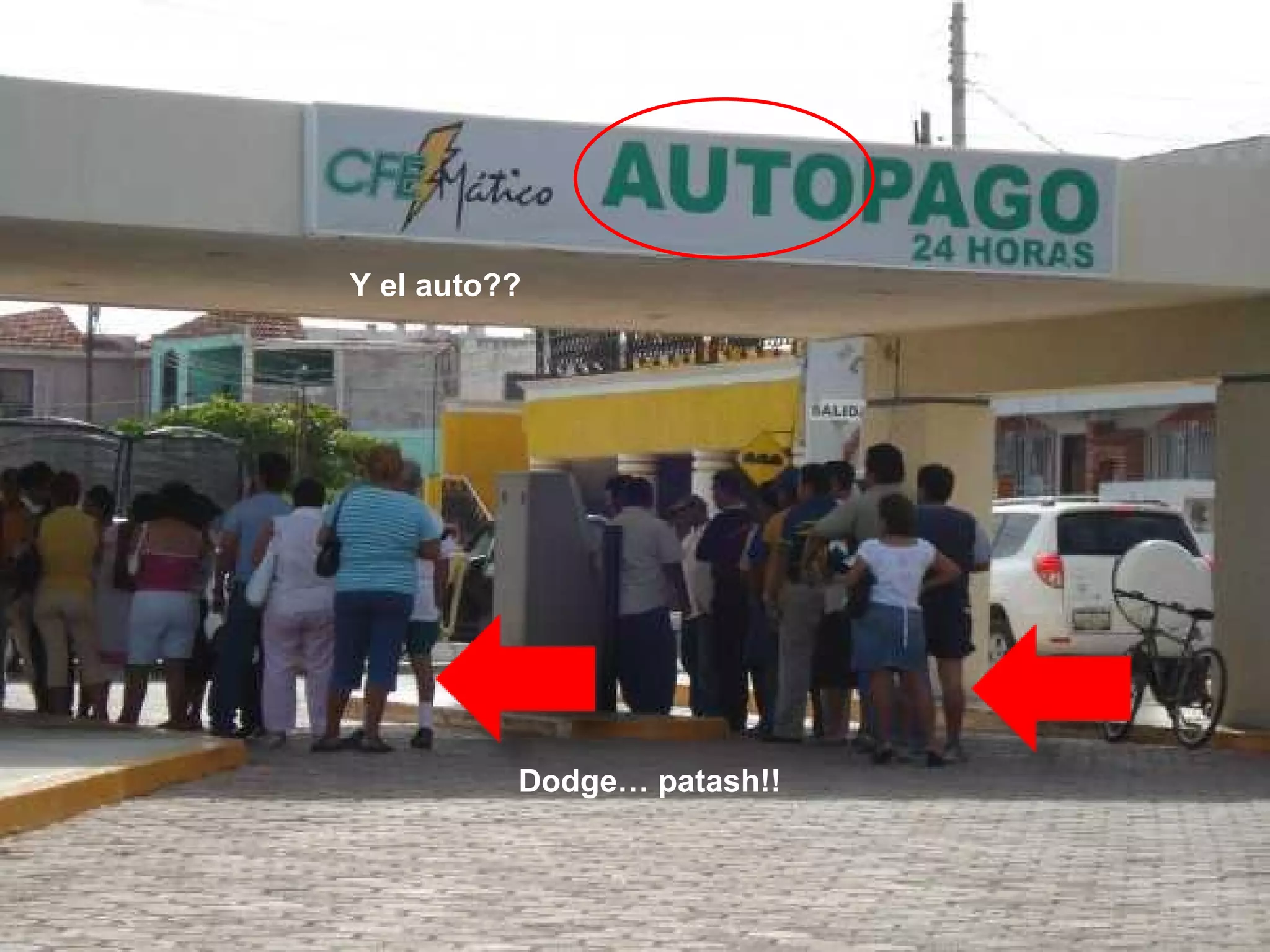 Y el auto?? Dodge… patash!! 
