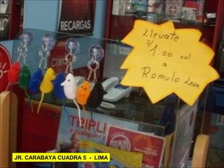 JR. CARABAYA CUADRA 5 - LIMA
 