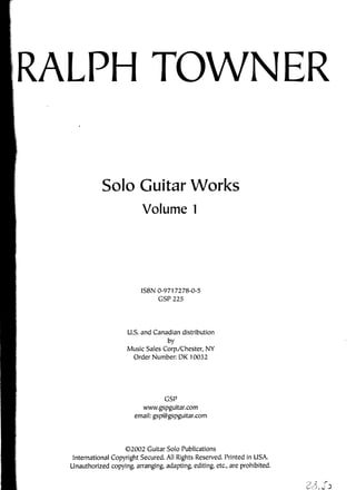 Solo guitar works vol 01