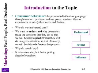 Topic Consumer Pattern Marketing: Consumer Behavior -Chap06.ppt