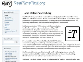 RealTimeText.org
 