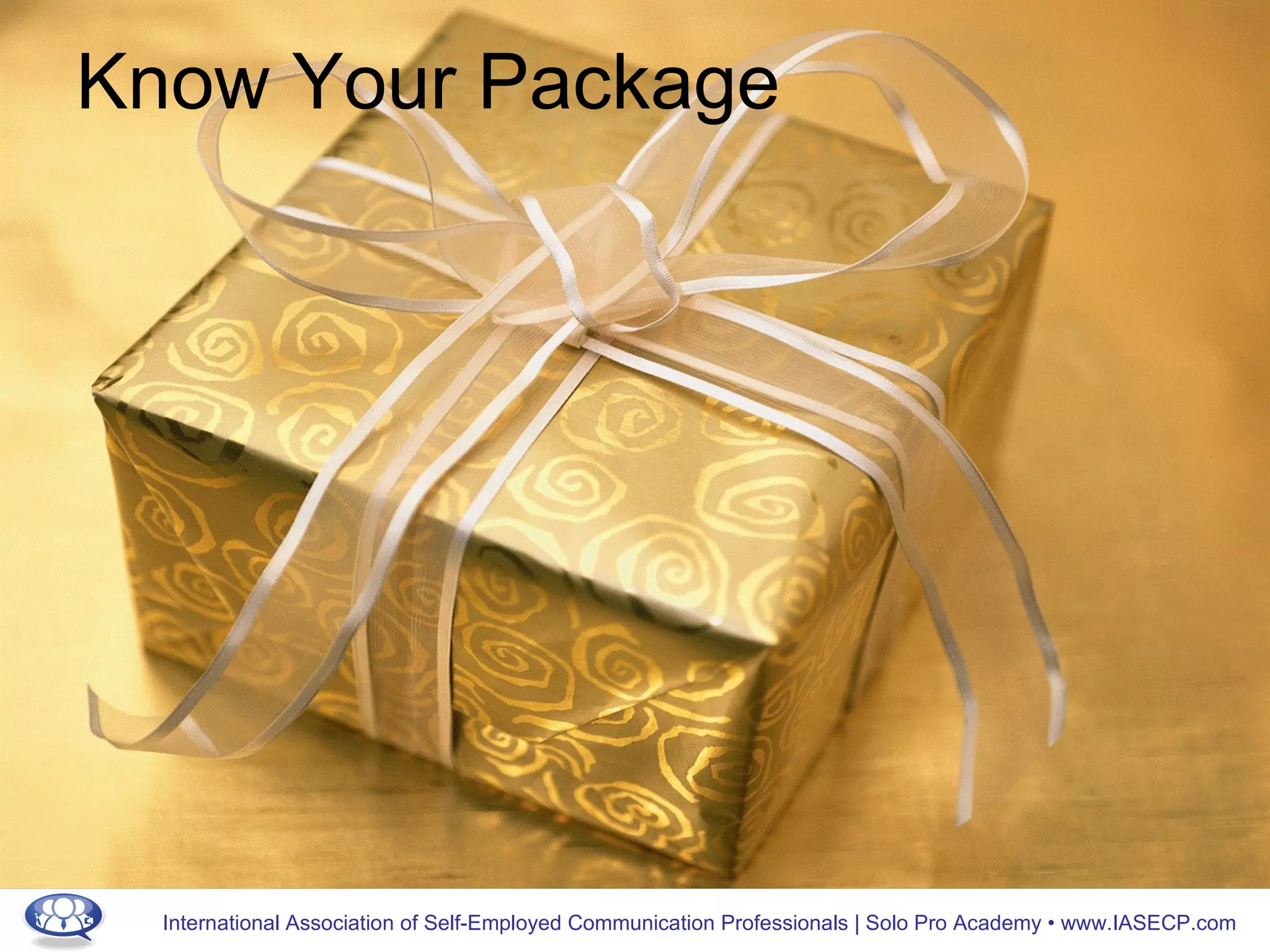 Know Your Package 
