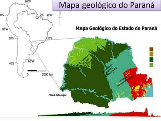 Mapa geológico do Paraná 
 