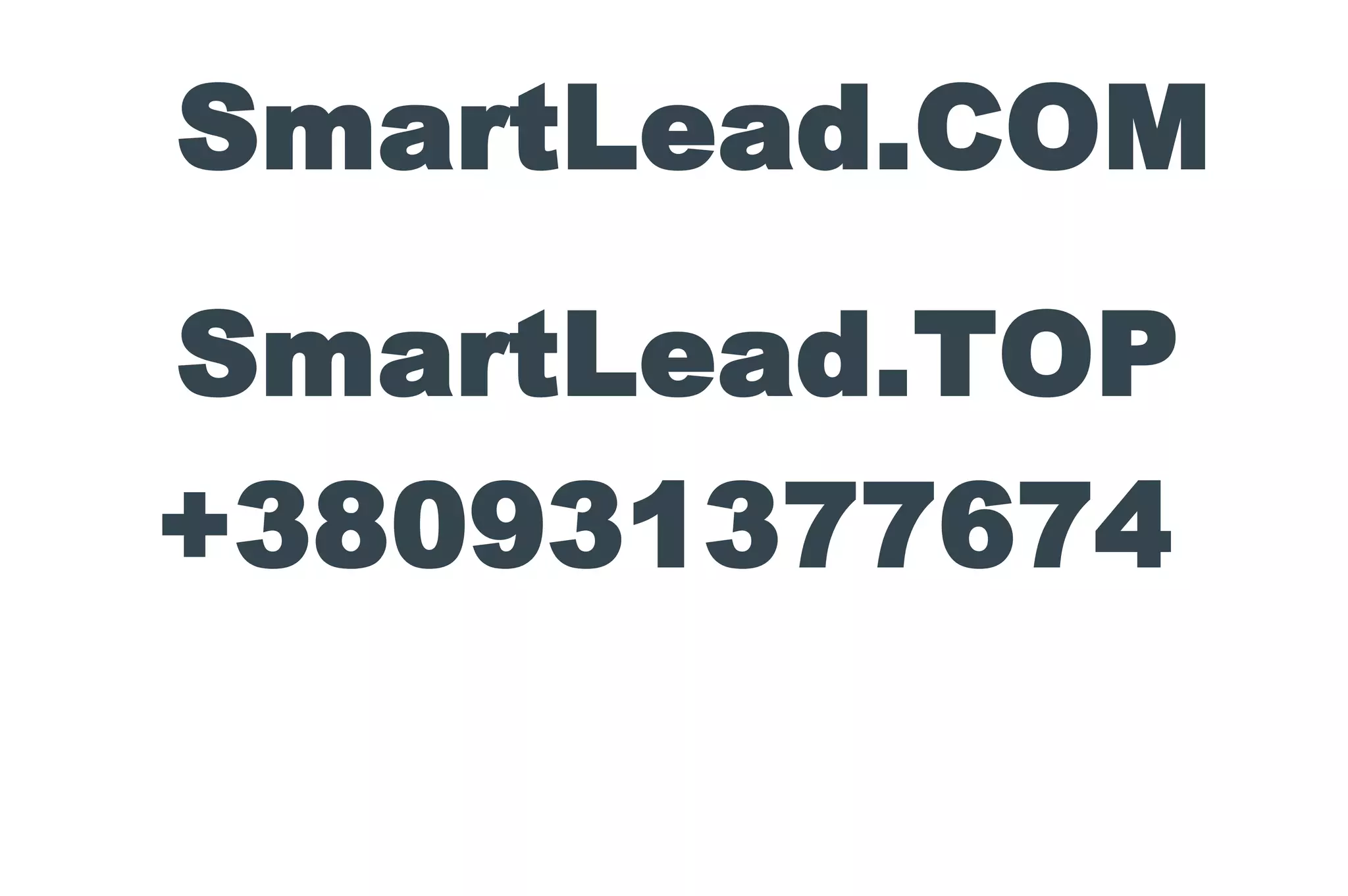 SmartLead.COM
+380931377674
SmartLead.TOP
 