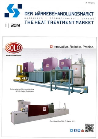 SOLO Swiss Front Cover of "The Heat Treatment Market" - Der Wärmebehandlungsmarkt