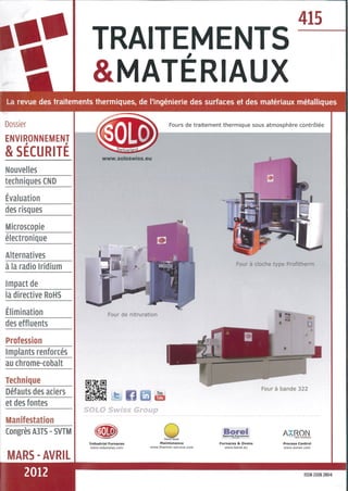 Cover Traitement & Matériaux March 2012