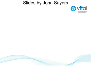 SOLO Taxonomy VITAL Geography Portal http://www.vital.ac.uk/portals Slides by John Sayers 