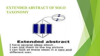 EXTENDED ABSTRACT OF SOLO
TAXONOMY
 