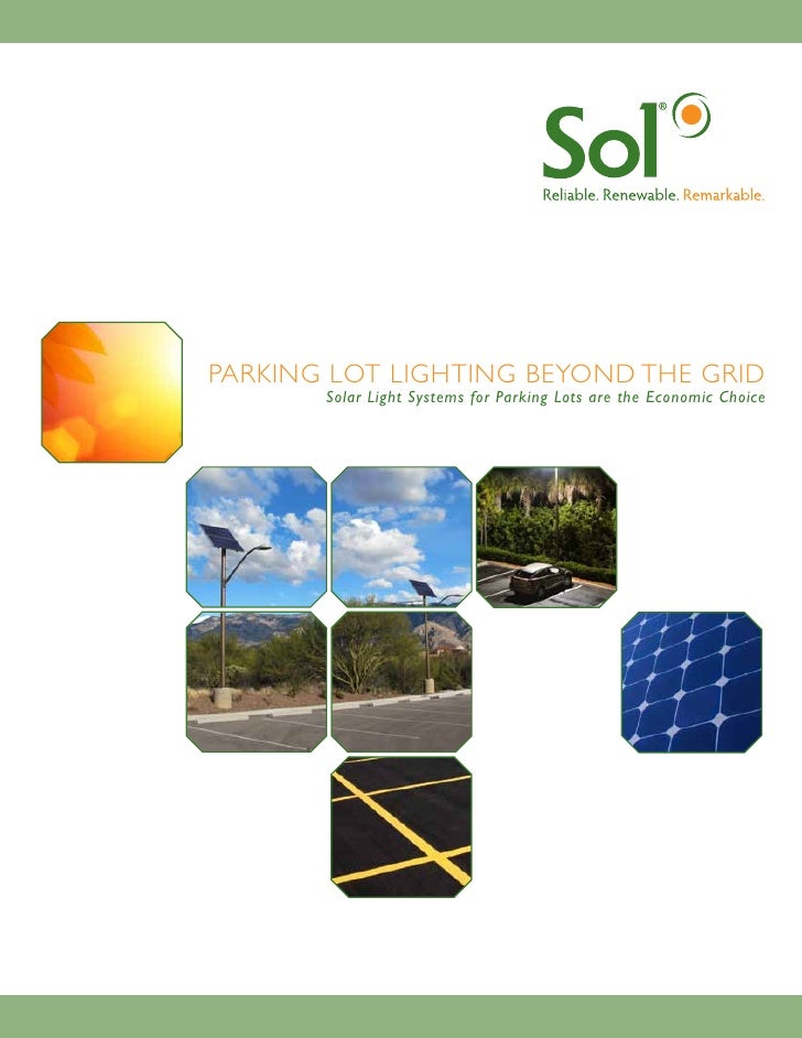 solar parking lot lighting brochure