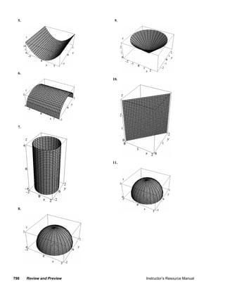 5.                                                                                       9.




          6.
                                                                                                 10.




          7.




                                                                                                 11.




          8.




      798         Review and Preview                                                                                            Instructor’s Resource Manual
© 2007 Pearson Education, Inc., Upper Saddle River, NJ. All rights reserved. This material is protected under all copyright laws as they currently exist. No portion of this material may be
reproduced, in any form or by any means, without permission in writing from the publisher.
 