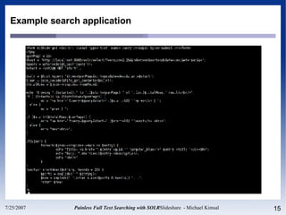 Example search application 