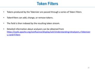 20
Separate index and query analyzer
 