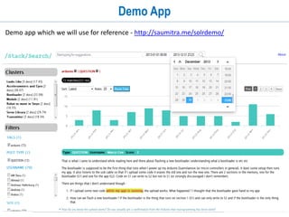 3
Demo App
Demo app which we will use for reference - http://saumitra.me/solrdemo/
 
