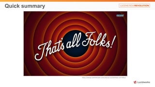 Quick summary
http://www.soothetube.com/2013/12/29/thats-all-folks/
 