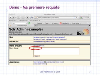 Démo – Ma première requête Saïd Radhouani © 2010 