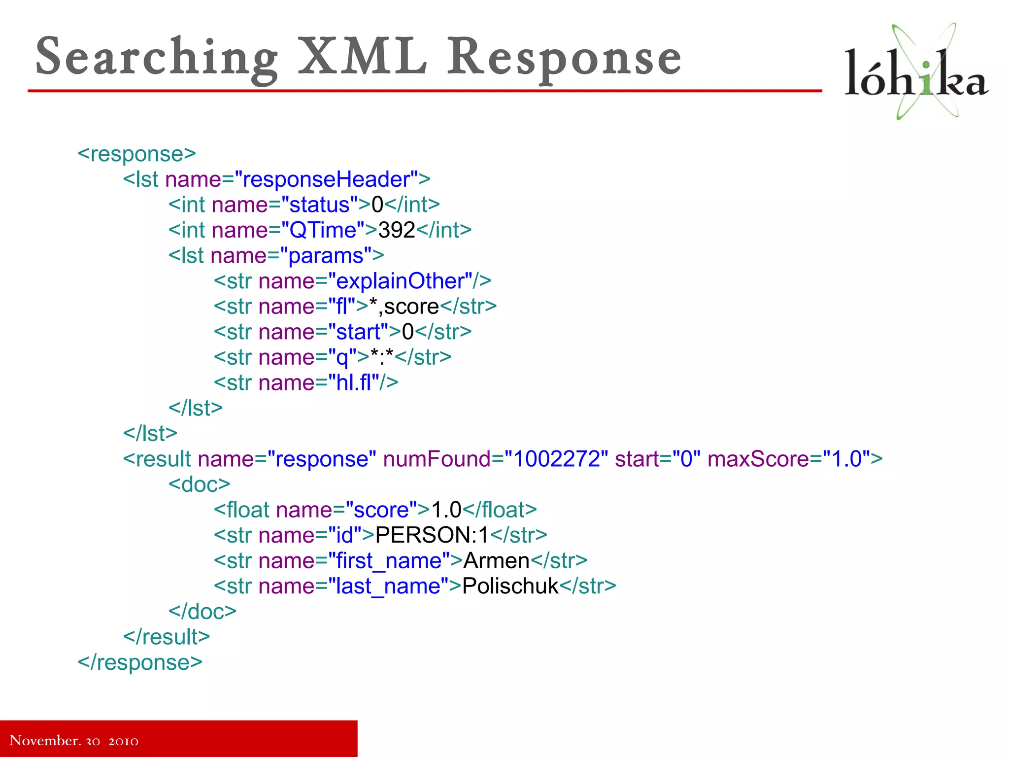 A query syntax with a parser and a variety of query types 