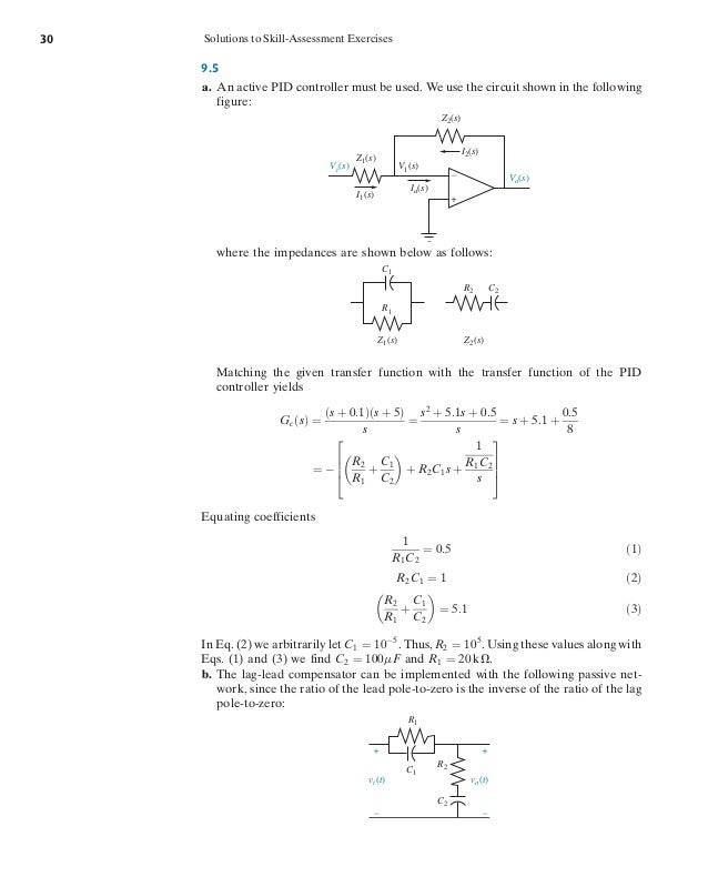 Solution Of Skill Assessment Control Systems Engineering By Norman S