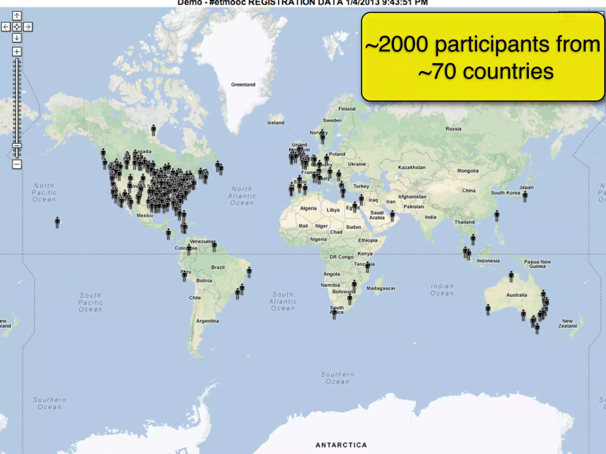 ~2000 participants from
    ~70 countries
 