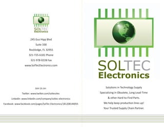 Sol Tec Electronics Brochure