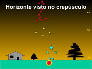 Horizonte visto no crepúsculo Vir Lib Esc 