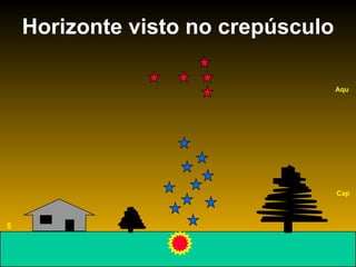 Horizonte visto no crepúsculo 5 Aqu Cap 