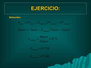 EJERCICIO: Solución: 