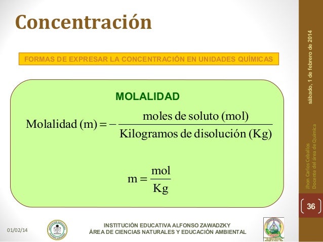 Soluciones químicas, concentración y solubilidad.