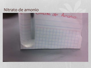 Nitrato de amonio
 