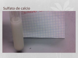 Sulfato de calcio
 