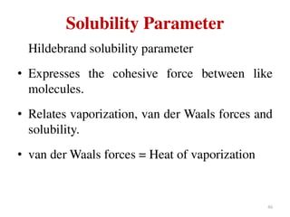 Solubility of Drugs (PHYSICAL PHARMACEUTICS-I)