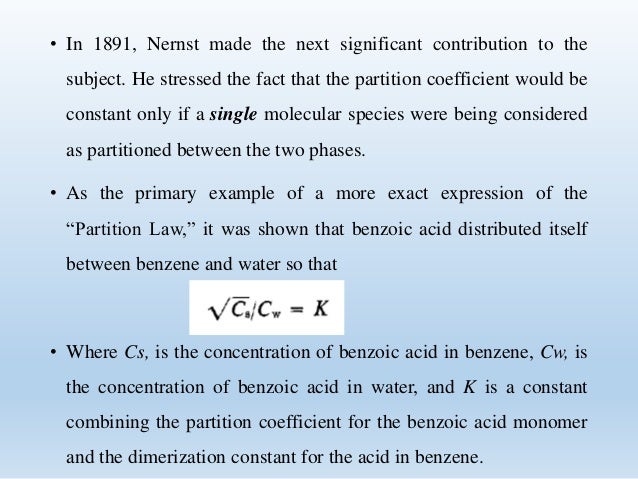 Solubility And Partition Coefficient