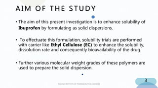 Solubility enhancement technique of BCS Class II drug by Solvent ...