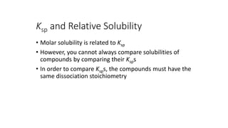 Solubility and Solubility Product Constant | PDF