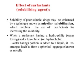Solubility of drugs | PPTX