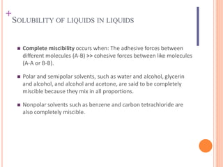 Solubility of drugs | PPTX
