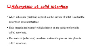 Surface and Interfacial tension [Part-6]( Solubilization, Detergency, Adsorption at solid interface )