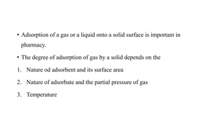 Surface and Interfacial tension [Part-6]( Solubilization, Detergency, Adsorption at solid interface )