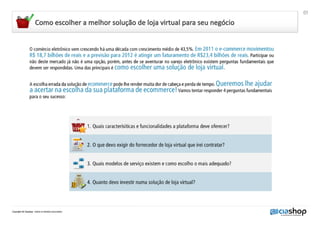 Como escolher a melhor solucao de Loja Virtual