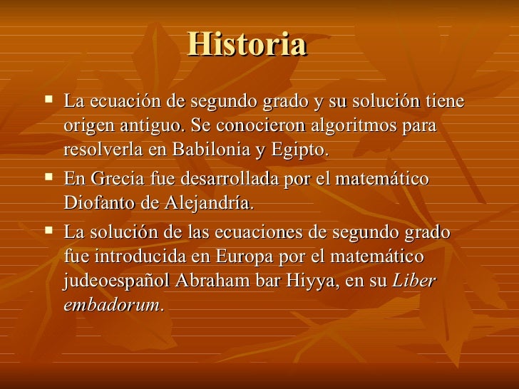 Solucion de la ecuacion cuadratica