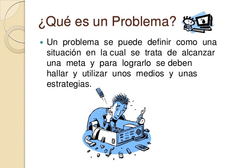 Resultado de imagen para que es un problema