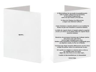 Informar a la Sociedad
(¿SOBRE QUÉ?):
 