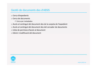 Solucio gestio documental i arxiu absis - FASE1 | PDF