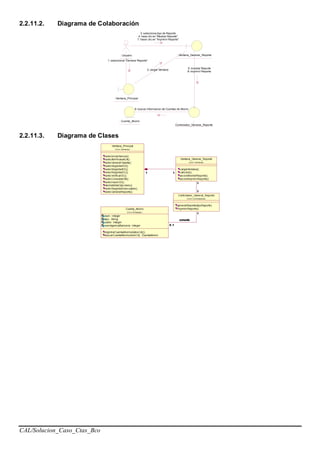 CAL/Solucion_Caso_Ctas_Bco
2.2.11.2. Diagrama de Colaboración
: Usuario
: Ventana_Principal
: Ventana_Generar_Reporte
:
Controlador_Generar_Reporte
: Cuenta_Ahorro
1: seleccionar "Generar Reporte"
3: selecciona tipo de Reporte
4: hace clic en "Mostrar Reporte"
7: hacer clic en "Imprimir Reporte"
2: cargar Ventana
5: mostrar Reporte
8: imprimir Reporte
6: buscar informacion de Cuentas de Ahorro
2.2.11.3. Diagrama de Clases
 