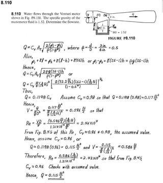 Solucionario 4th Fundamentos Mecanica dos Fluidos Munson