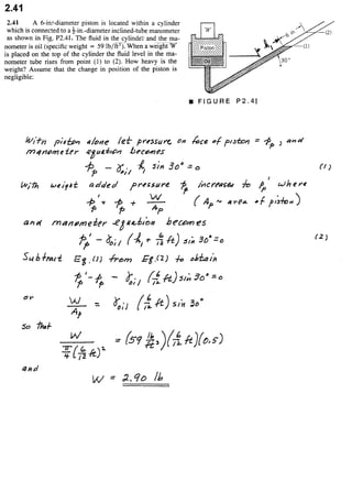 Solucionario 4th Fundamentos Mecanica dos Fluidos Munson