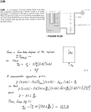 Solucionario 4th Fundamentos Mecanica dos Fluidos Munson
