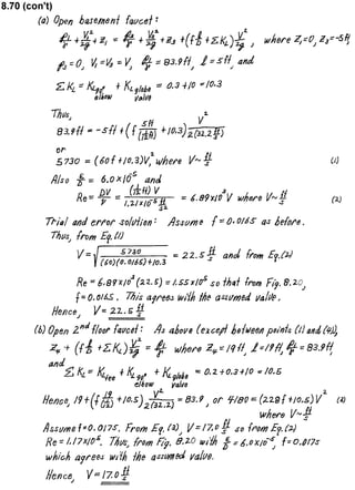 Solucionario 4th Fundamentos Mecanica dos Fluidos Munson