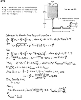 Solucionario 4th Fundamentos Mecanica dos Fluidos Munson