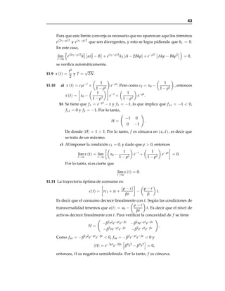 .
c) E

p, Ū

=
 p1
α
α

p2
β
β
eŪ
.
d) xh

p, Ū

=

αp2
βp1
β
eŪ
, yh

p, Ū

=

βp1
αp2
α
eŪ
.
9.23 a) x∗
(p, m) = m
p
1
r−1
1
p
r
r−1
1 + p
r
r−1
2
, y y∗
(p, m) = m
p
1
r−1
2
p
r
r−1
1 + p
r
r−1
2
.
b) V (p, m) = m
	
p
r
r−1
1 + p
r
r−1
2

1−r
r
.
c) E

p, Ū

= Ū
	
p
r
r−1
1 + p
r
r−1
2

r−1
r
.
d) xh

p, Ū

= Ūp
1
r−1
1
	
p
r
r−1
1 + p
r
r−1
2

− 1
r
, y
yh

p, Ū

= Ūp
1
r−1
2
	
p
r
r−1
1 + p
r
r−1
2

− 1
r
.
 