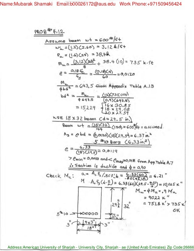 Reinforced Concrete Mccormac 7th Solution Manual Reinforced Concrete Mccormac 7th Solution Manual